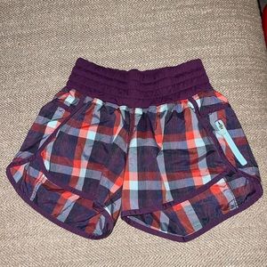 Lululemon plaid shorts